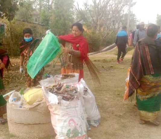 पूर्ण सरसफाईको अभियानमा घोराही १६