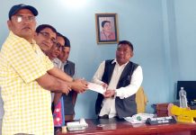 घोराही सिमेन्ट उद्योगद्वारा ३० लाख सहयोग