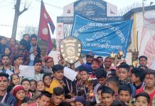 दार्मा गाउँपालिकास्तरीय रनिङ शिल्डको उपाधि जनज्योति मावि फारुलाचौरलाई