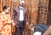 तुलसीपुर उपमहानगरको प्रशासकीय भवनकाे शिलन्यास