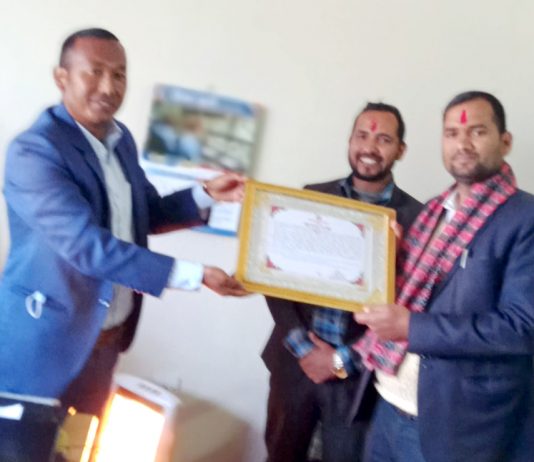उत्कृष्ट कार्य एवम् उत्तम अभ्यासमा दार्मा गाउँपालिका सम्मानित