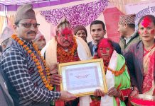 जग्गादातालाई दार्मा गाउँपालिका वडा नं. ५ को सम्मान