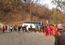 दाङको मसोटमा बस दुर्घटना : दुईजनाको मृत्यु