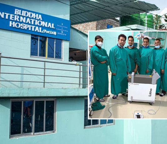 बुद्धमा लेजर (RIRS) प्रविधिबाट मृगौला पत्थरीको अप्रेसन