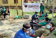 जेसीजको ३७औं स्थापना दिवसमा ३७ युवाले गरे रक्तदान