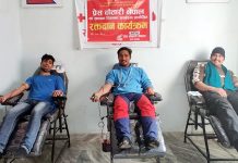 प्रेस चौतारीको स्थापना दिवसमा रक्तदान कार्यक्रम