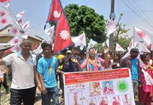 दंगीशरणमा चुनावी अभियान तिब्र