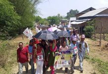 दंगीशरणमा एमालेको शक्ति प्रर्दशन, घाम-पानी केहिले छेकेन