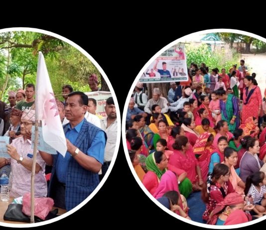 घोराही- ५ धर्नामा एमालेको भव्य चुनावी सभा