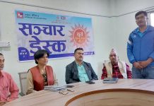 प्रेस चौतारीद्वारा तुलसीपुरमा सञ्चार डेस्क स्थापना