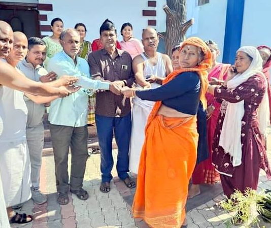 वार्षिक तिथिको अवसरमा अग्निपीडितलाई भुसाल परिवारको सहयोग