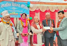 अभिभावकको स्मृतिमा सौँडियार माविमा अक्षयकोष स्थापना