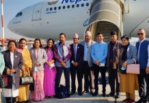 संघीय सांसदहरुको प्रतिनिधिमण्डल भारत प्रस्थान