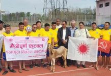 नेकपा स्थापना दिवस : फलफूल वितरण र स्वास्थ्य जाँच