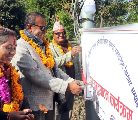 सल्यान त्रिवेणीको रावलखोला र चैलकाँडामा पुग्यो बिजुली