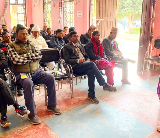 लैंगिक हिंसा निवारण गर्न शिक्षक, विद्यार्थी र अभिभावकलाई अभिमुखीकरण