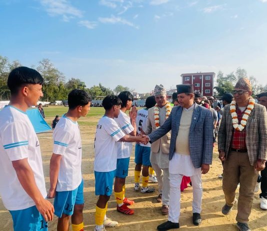 मुख्यमन्त्री आचार्यद्वारा तेस्रो कोहलपुर गोल्डकप–२०८१ को उद्घाटन