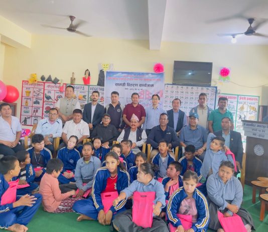 बाैद्धिक अपांग विद्यार्थीलाई प्याब्सन घाेराहीकाे सहयाेग