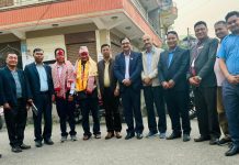 प्याब्सन घाेराहीद्वारा महाशाखा प्रमुख ओलीलाई सम्मान