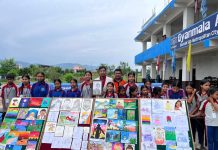 ज्ञानमालाका विद्यार्थीद्वारा चित्रकला प्रदर्शन