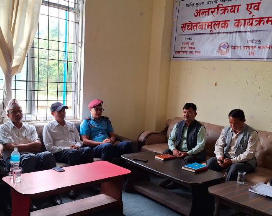 बंगलाचुलीमा शान्ति सुरक्षा, अपराध नियन्त्रण र सेवा प्रवाह सम्बन्धी सचेतनामूलक कार्यक्रम सम्पन्न