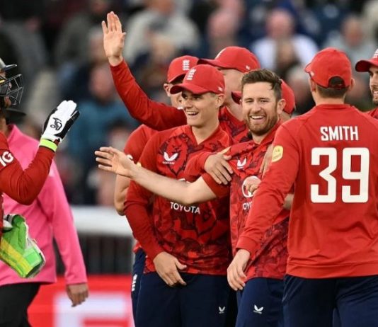 वेस्ट इन्डिजसँगको पहिलो टी–२० क्रिकेटमा इंग्ल्याण्ड २१ रनले विजयी