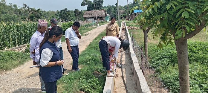 लमही नगरपालिकाद्वारा विकास योजनाको अनुगमन