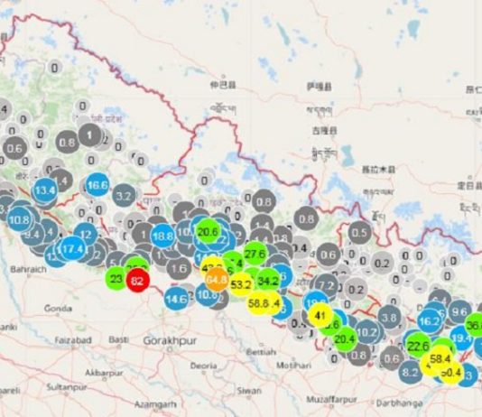 देशका विभिन्न स्थानमा भारी वर्षा, बाढीप्रति सतर्क रहन आग्रह काठमाडौ,