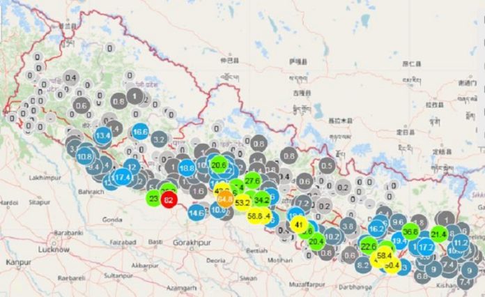 देशका विभिन्न स्थानमा भारी वर्षा, बाढीप्रति सतर्क रहन आग्रह काठमाडौ,