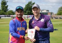 स्कटल्यान्डसँगको खेलमा नेपालले टस जितेर पहिला बलिङ रोज्यो