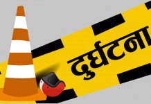 देउखुरीमा मोटरसाइकल दुर्घटना, चालकको मृत्यु