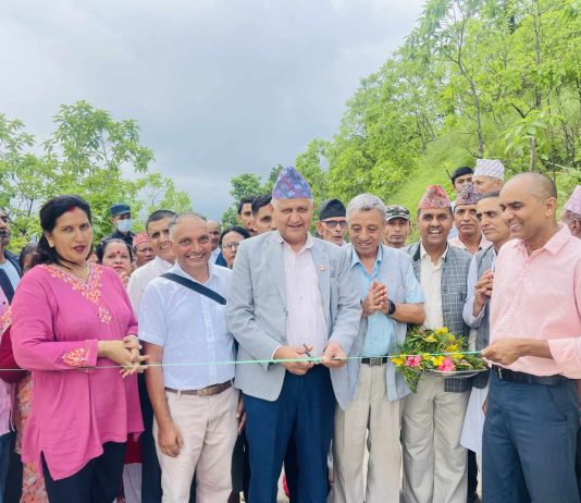 मुख्यमन्त्री आचार्यद्वारा बुटवल भ्यू प्वाइन्ट उद्यान उद्घाटन