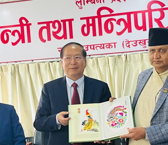 लुम्बिनी र शान्सी प्रान्तबीच सहकार्यको नयाँ ढोका खुल्नेछ : मुख्यमन्त्री आचार्य