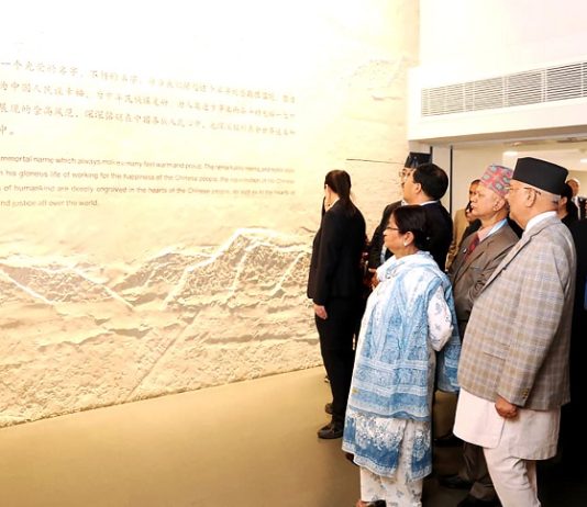 प्रधानमन्त्री ओलीद्वारा धान उत्पादन विशेष क्षेत्र र स्मृति सङ्ग्रहालयको अवलोकन