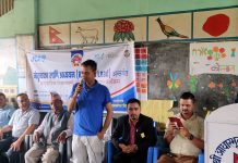 त्रिभुवननगर जेसीजद्वारा आधारभूत विद्यालय सुनपुरमा पुस्तकालय स्थापना