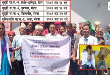 रोल्पामा निशुल्क आँखा जाँच शिविर जारीः घोडागाउँ–थुम्पाकीमा ८३ जनाको परीक्षण