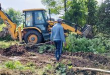 तुलसीपुरको ग्वारखोला तट क्षेत्रमा अतिक्रमण हटाइयो