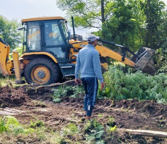 तुलसीपुरको ग्वारखोला तट क्षेत्रमा अतिक्रमण हटाइयो