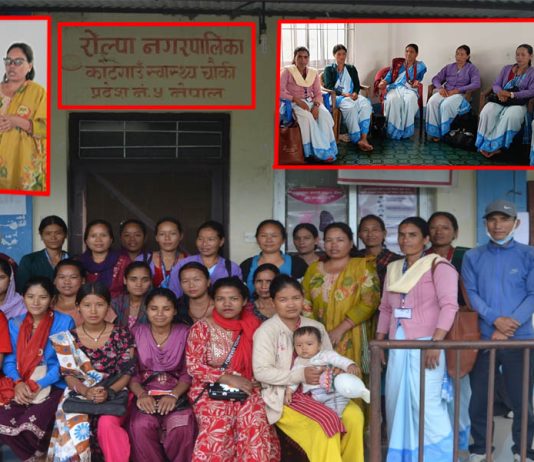 राेल्पामा घरमै सहज भिडियो एक्सरे सेवा, उपप्रमुखको स्थलगत अनुगमन