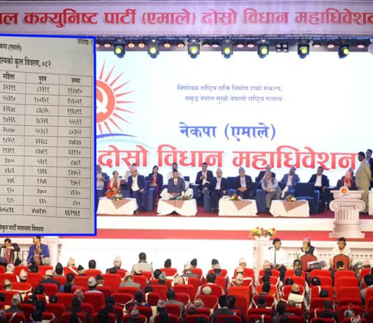 देश–विदेशमा एमालेका साढे ६ लाखभन्दा बढी संगठित सदस्य