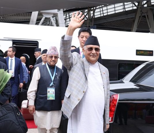 प्रधानमन्त्री ओली चीन भ्रमण सकेर आज स्वदेश फर्कदै