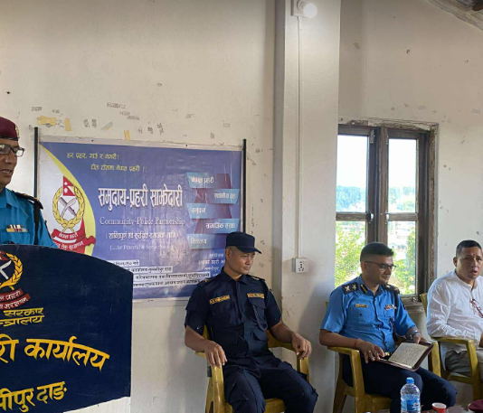 तुलसीपुरमा सुरक्षा योजना कार्यान्वयन, डीएसपी पराजुलीको प्रतिवद्धता