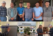 ट्राफिक प्रहरी कार्यालय दाङलाई रेडियो भरोसाद्वारा फर्निचर समाग्री सहयोग