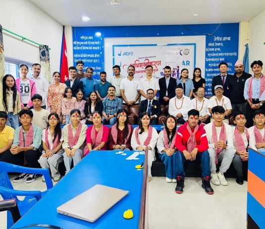 जुनियर जेसीजकाे अध्यक्षमा आयुश्री र महासचिवमा अदिति