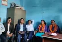 प्याब्सन घाेराहीद्वारा महाशाखा प्रमुखलाई स्वागत