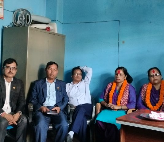 प्याब्सन घाेराहीद्वारा महाशाखा प्रमुखलाई स्वागत