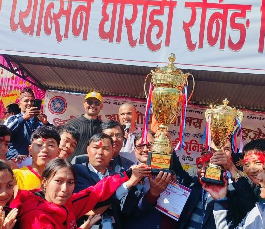 प्याब्सन घाेराही रनिङ सिल्ड सम्पन्न: गाेर्खा विजेता, मेचीकाली उपविजेता