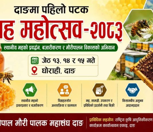 दाङमा भोलिदेखि ३ दिन ‘मह महोत्सव’
