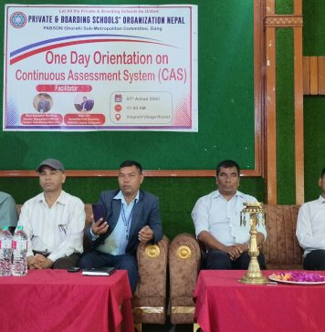 संस्थागत विद्यालयका शिक्षकलाई क्यास तालिम