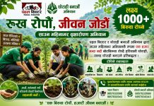 पहल थिएटर र घोराही बनाऔँ अभियानद्वारा साउनभर एक हजारभन्दा बढी बिरुवा रोपिने